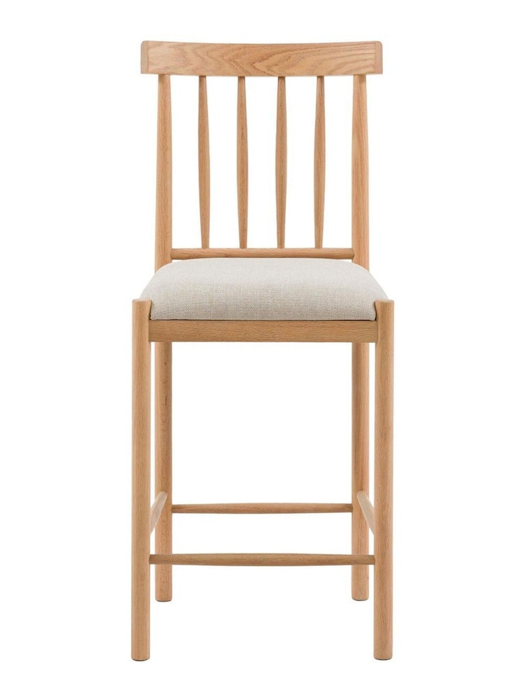 Gallery Home Set of 2 Natural Eisel Uph Bar Stool - Image 5 of 5