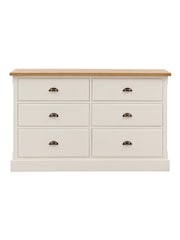 Gallery Home White Eisel 6 Drawer Chest - Image 6 of 6