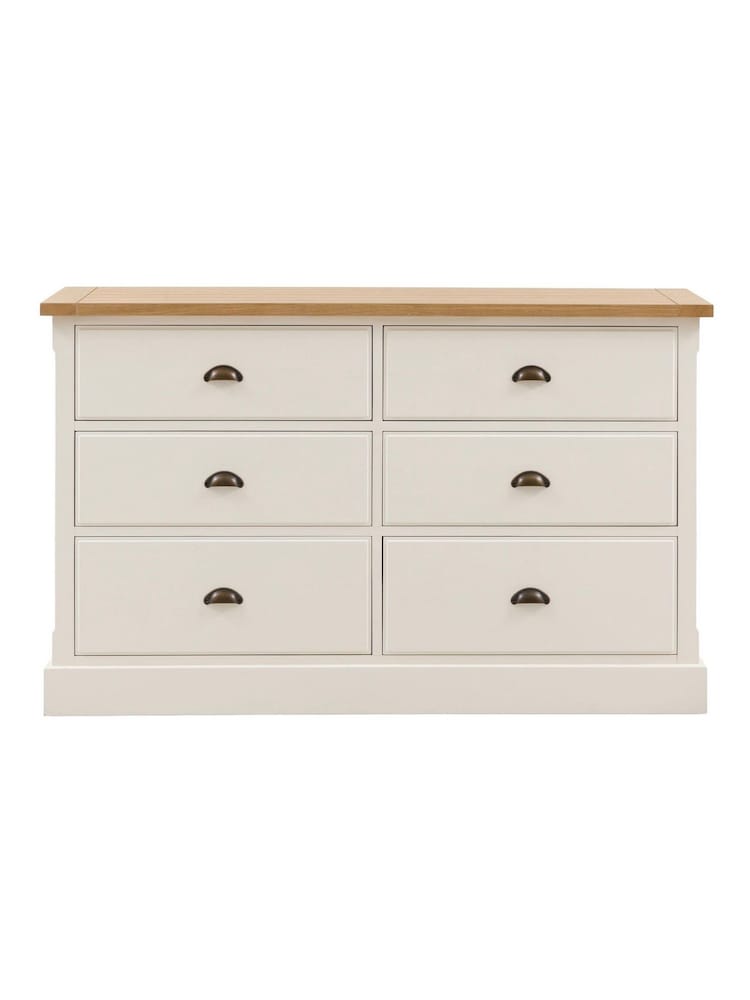 Gallery Home White Eisel 6 Drawer Chest - Image 6 of 6