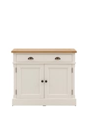 Gallery Home White Eisel 2 Door Sideboard - Image 1 of 6