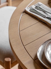 Gallery Home Natural Eisel Round Ext Dining Table - Image 2 of 5