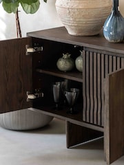 Gallery Home Natural Ozymandias 4 Door Sideboard - Image 3 of 5