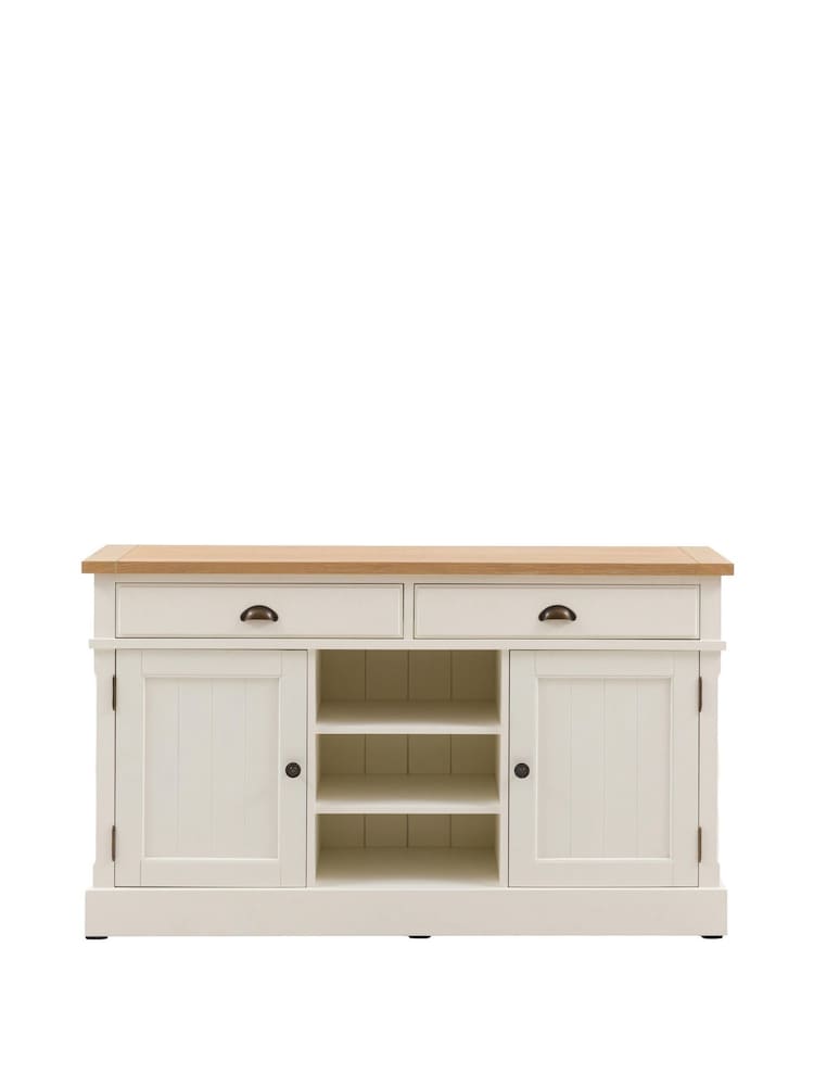 Gallery Home White Eisel 2 Door/2 Drawer Sideboard - Image 1 of 6 Gallery Home White Eisel 2 Door/2 Drawer Sideboard - Image 1 of 6