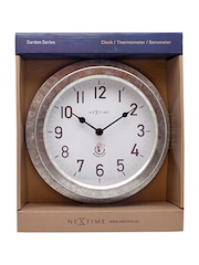 Widdop Silver Poppy Galvanised Colour Wall Clock - Image 8 of 8