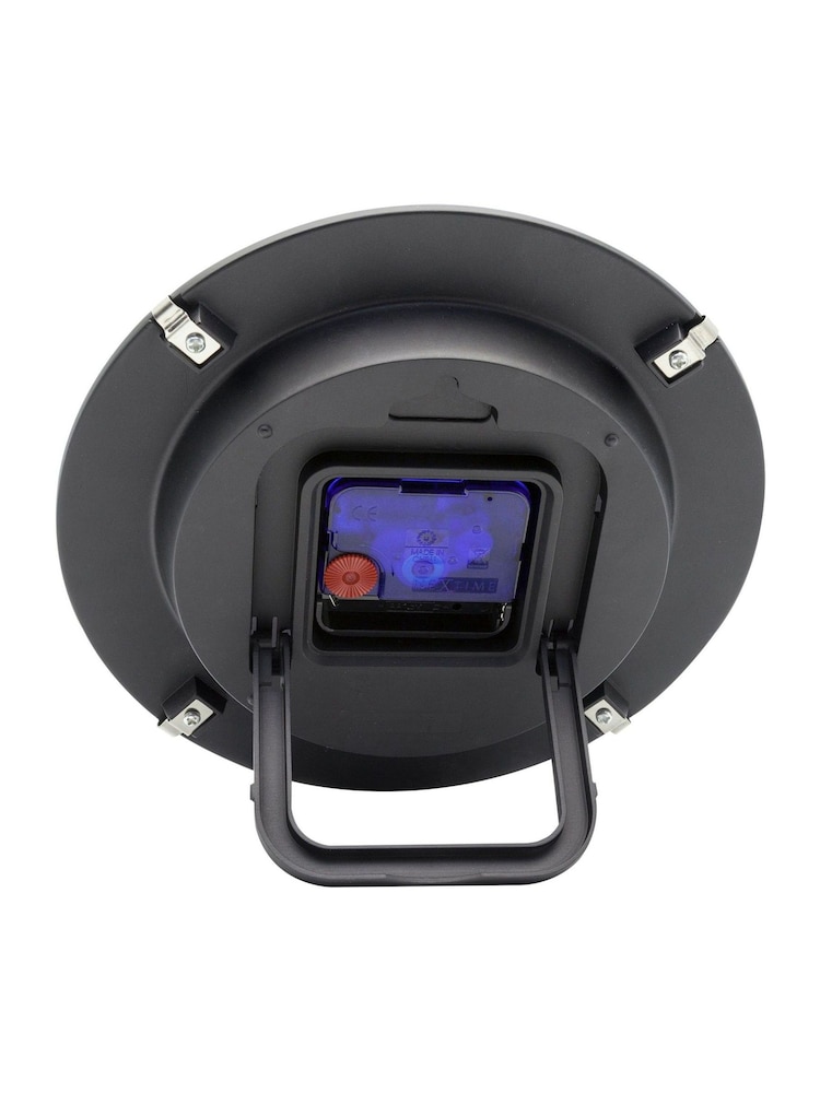 Widdop White Big Stripe Mini Dome Glass Table or Wall Clock - Image 5 of 5