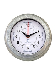 Widdop Silver Tide Wall Clock Galvinised - Image 1 of 6