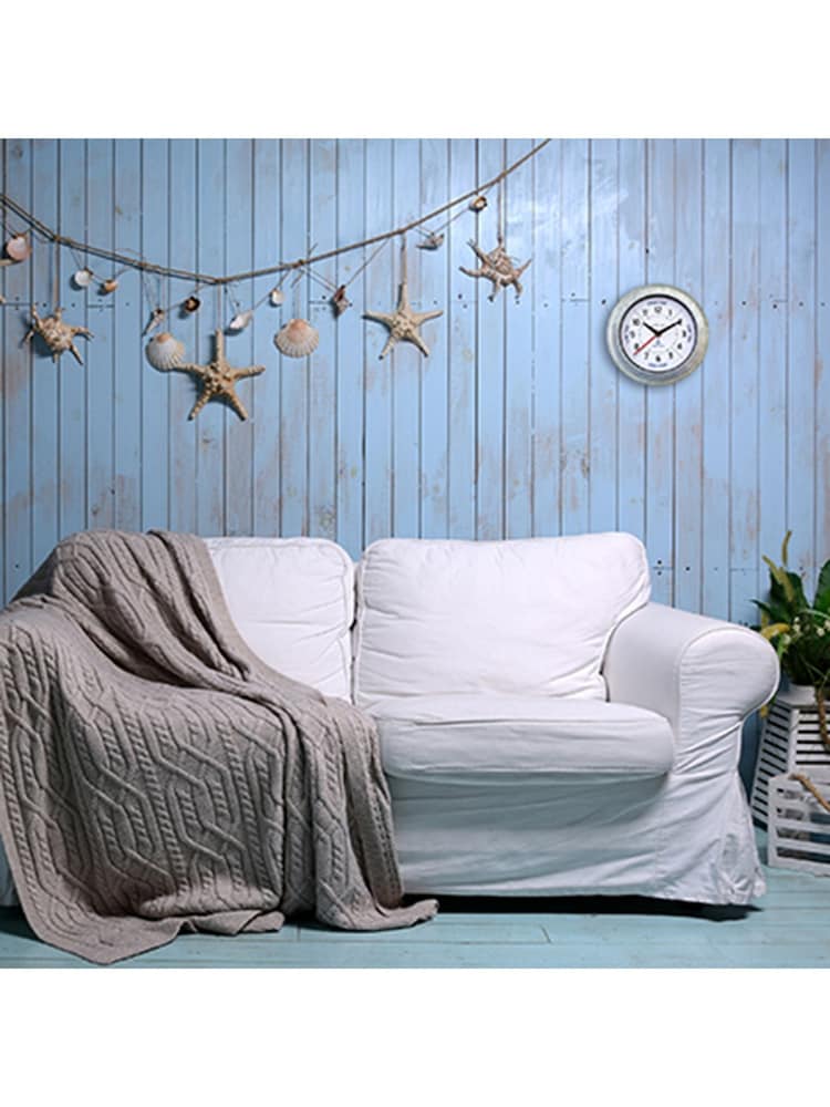 Widdop Silver Tide Wall Clock Galvinised - Image 2 of 6