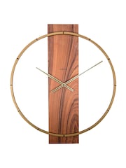 Widdop Brown Carl Wall Clock Wood - Image 2 of 6