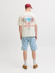 JACK & JONES White T-Shirt With Back Print - Image 3 of 6