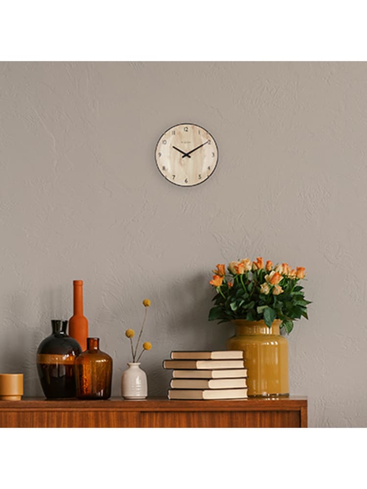 Widdop Brown Edge Wood Mini Table or Wall Clock - Image 1 of 6