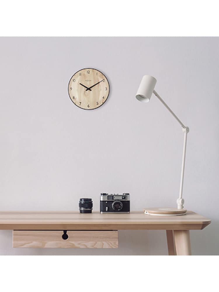 Widdop Brown Edge Wood Mini Table or Wall Clock - Image 6 of 6
