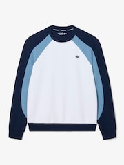 Lacoste Blue Colour Block Sports Sweatshirt - Image 1 of 4