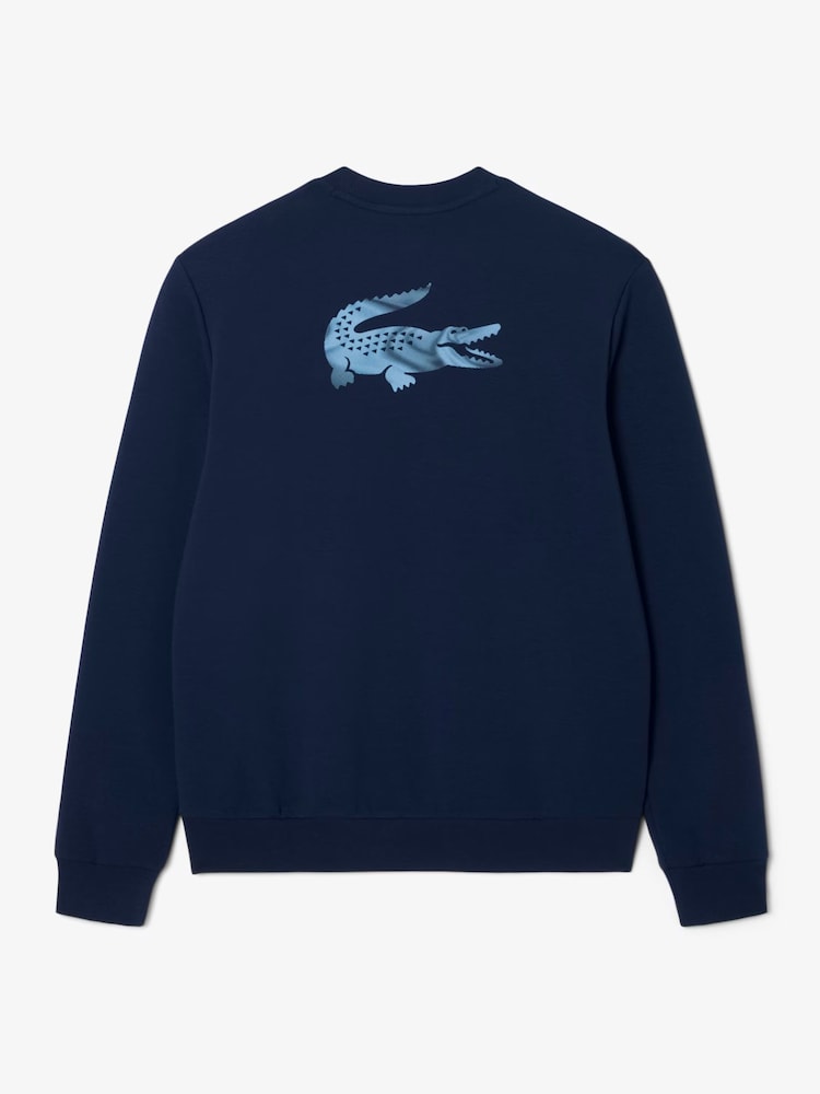Lacoste Blue Colour Block Sports Sweatshirt - Image 2 of 4 Lacoste Blue Colour Block Sports Sweatshirt - Image 2 of 4