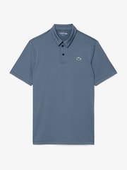 Lacoste Green Regular Fit Ultra-Dry Jersey Golf Striped Polo Shirt - Image 1 of 3