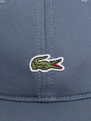 Lacoste Slate Blue Twill Cap - Image 5 of 5