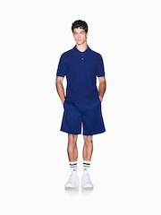 Armani Exchange Blue Regular-Fit Logo Polo Shirt - Image 4 of 8