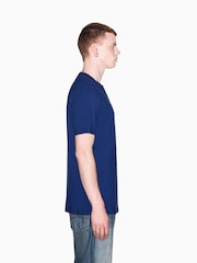 Armani Exchange Blue Regular-Fit Logo T-Shirt - Image 5 of 8