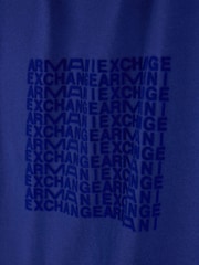 Armani Exchange Blue Regular-Fit Logo T-Shirt - Image 6 of 8