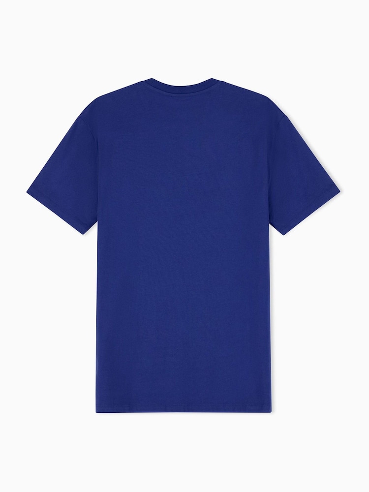 Armani Exchange Blue Regular-Fit Logo T-Shirt - Image 8 of 8 Armani Exchange Blue Regular-Fit Logo T-Shirt - Image 8 of 8