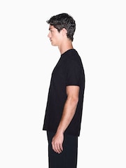 Armani Exchange Black Regular-Fit Logo T-Shirt - Image 5 of 8