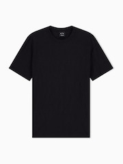 Armani Exchange Black Regular-Fit Logo T-Shirt - Image 7 of 8