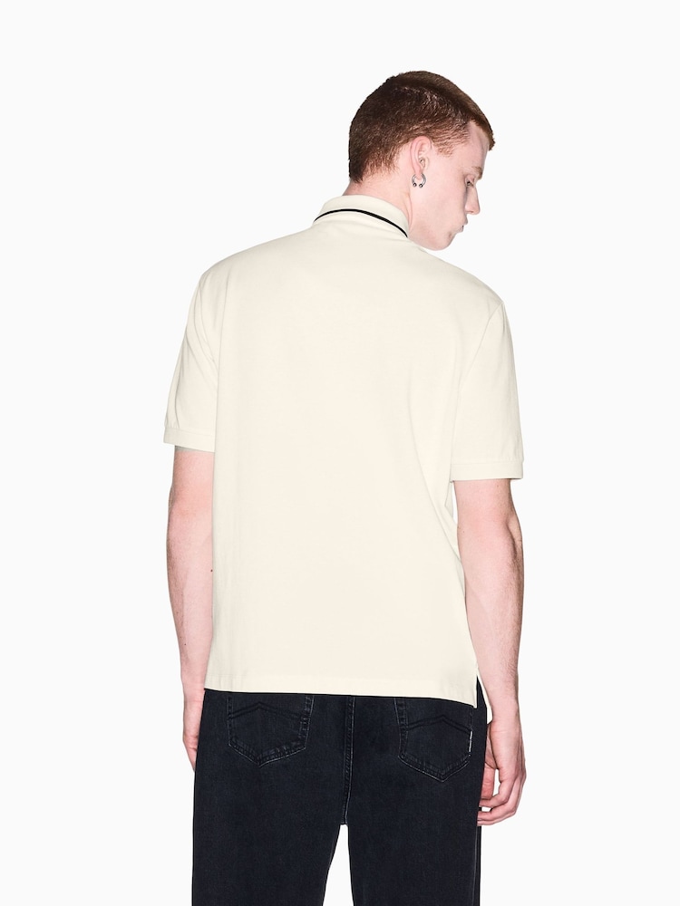 Polo con logo de corte regular de Armani Exchange - Imagen 2 de 8