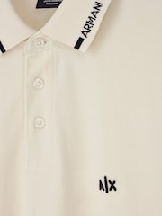 Polo con logo de corte regular de Armani Exchange - Imagen 6 de 8