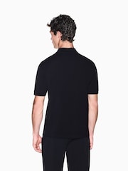 Armani Exchange Black Regular-Fit Logo Polo Shirt - Image 3 of 7