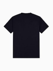 Armani Exchange Blue Regular-Fit Logo T-Shirt - Image 7 of 8