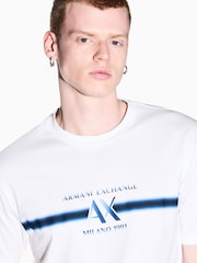 Armani Exchange White Regular-Fit Logo T-Shirt - Image 5 of 8