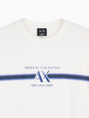 Armani Exchange White Regular-Fit Logo T-Shirt - Image 8 of 8