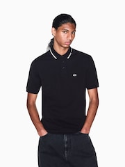 Armani Exchange Regular-Fit логотипті поло жейдесі - 7суретінің 1 суреті
