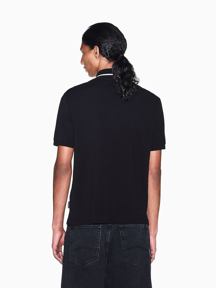 Armani Exchange Regular-Fit логотипті поло жейдесі - 7суретінің 2 суреті