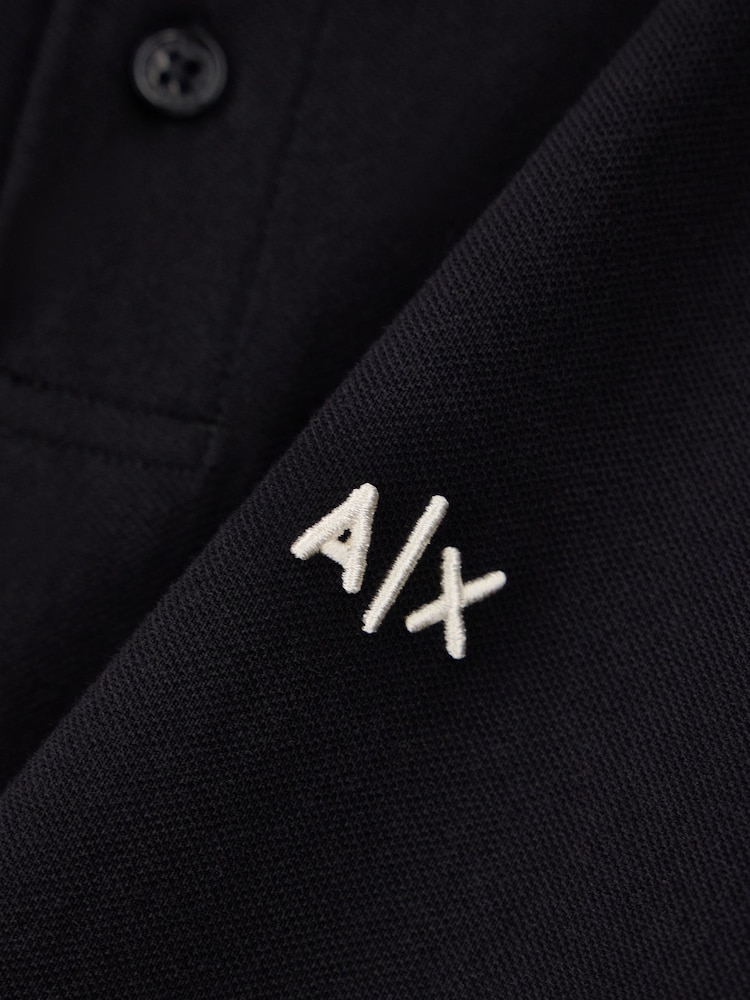 Armani Exchange Regular-Fit логотипті поло жейдесі - 7суретінің 7 суреті