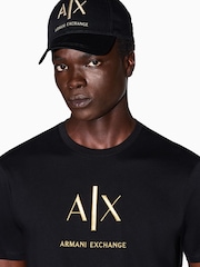 Armani Exchange Black Regular-Fit Logo T-Shirt - Image 3 of 7