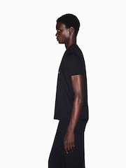 Armani Exchange Black Regular-Fit Logo T-Shirt - Image 5 of 7