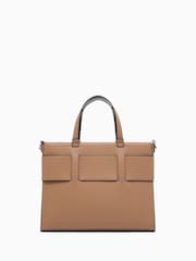 Armani Exchange Brown Logo Tote Bag - Image 3 of 6