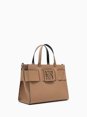 Armani Exchange Brown Logo Tote Bag - Image 4 of 6