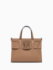 Armani Exchange Brown Logo Tote Bag - Image 5 of 6