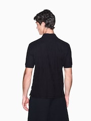 Schwarz - Armani Exchange Regular-Fit Logo Polo Shirt - Bild 2 von 8
