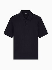 Schwarz - Armani Exchange Regular-Fit Logo Polo Shirt - Bild 7 von 8