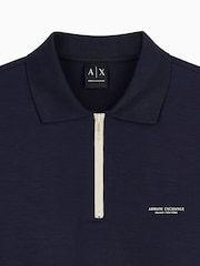 Armani Exchange Blue Regular-Fit Logo Sweat Top - Image 3 of 3