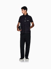 Armani Exchange Black Regular-Fit Logo Gilet - Image 1 of 5