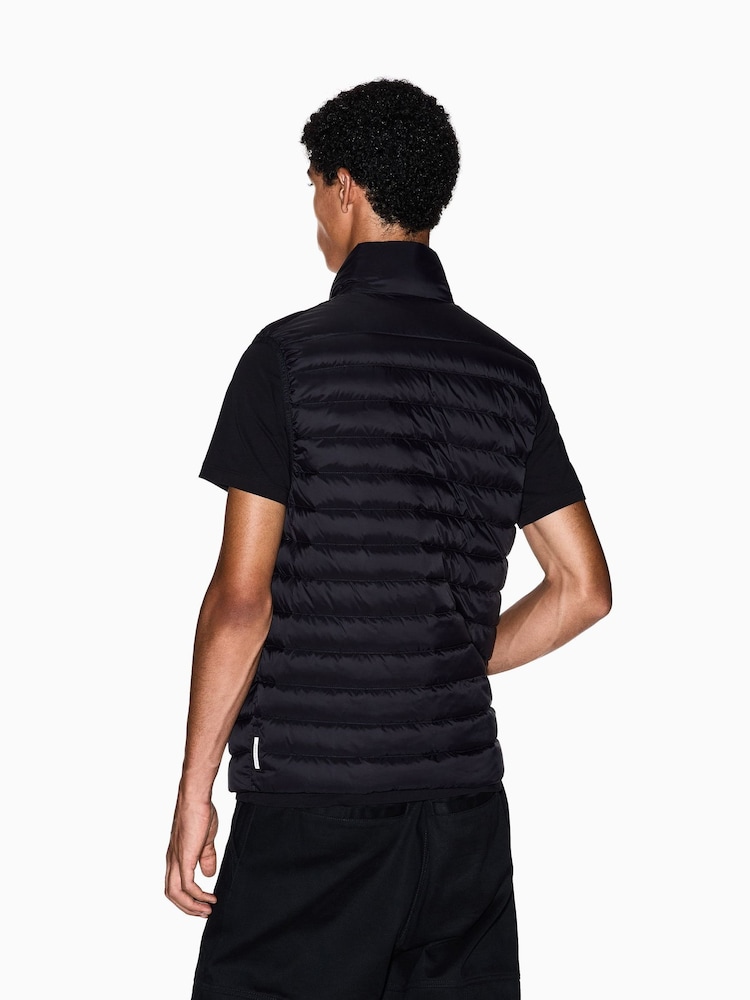 Armani Exchange Black Regular-Fit Logo Gilet - Image 2 of 5