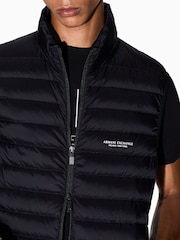 Armani Exchange Black Regular-Fit Logo Gilet - Image 3 of 5