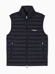 Armani Exchange Black Regular-Fit Logo Gilet - Image 5 of 5