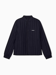 Armani Exchange Blue Regular-Fit Logo Jacket - Image 1 of 3