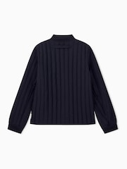 Armani Exchange Blue Regular-Fit Logo Jacket - Image 2 of 3