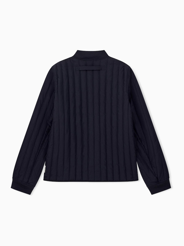 Armani Exchange Blue Regular-Fit Logo Jacket - Image 2 of 3
