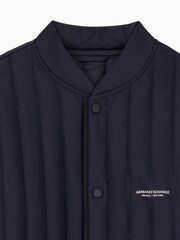 Armani Exchange Blue Regular-Fit Logo Jacket - Image 3 of 3